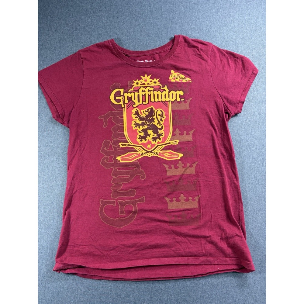 harry potter gryffindor T Shirt Women's Size M 100% Cotton Maroon Short Sleeve